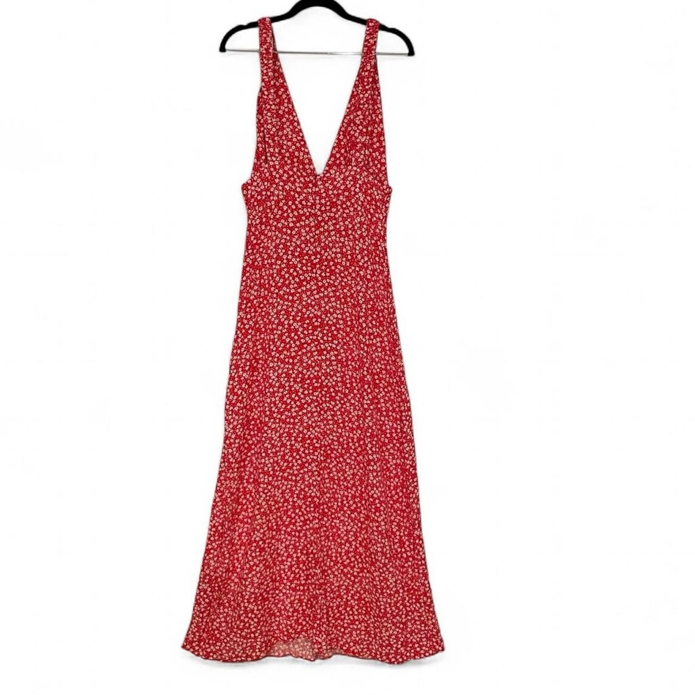 Size: 6 l ASOS Tall Red+White Maxi Dress - Picture 2 of 5